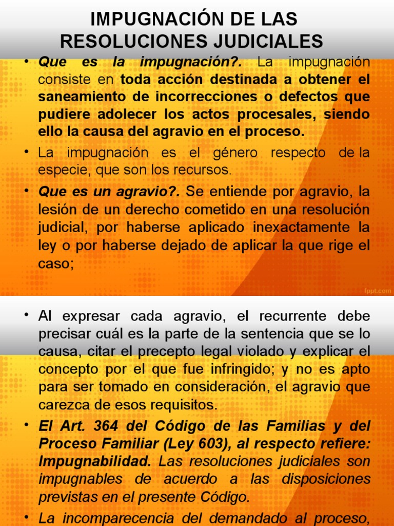 13.-Impugnacion y Ejecucion de Sentencia D. de Las Fam. | PDF ...