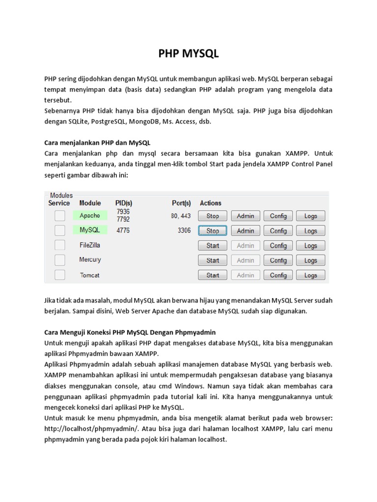 PHP Mysql | PDF