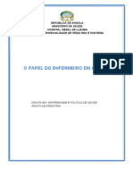 O papel do enfermeiro no sistema de saúde angolano