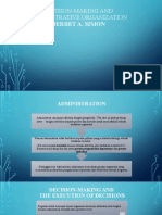 Decision-Making and Administrative Organization Herbet A. Simon