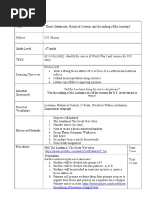 sac lesson plan