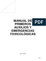 MANUAL DE PRIMEROS AUXILIOS Y EMERGENCIAS TOXICOLOGICAS