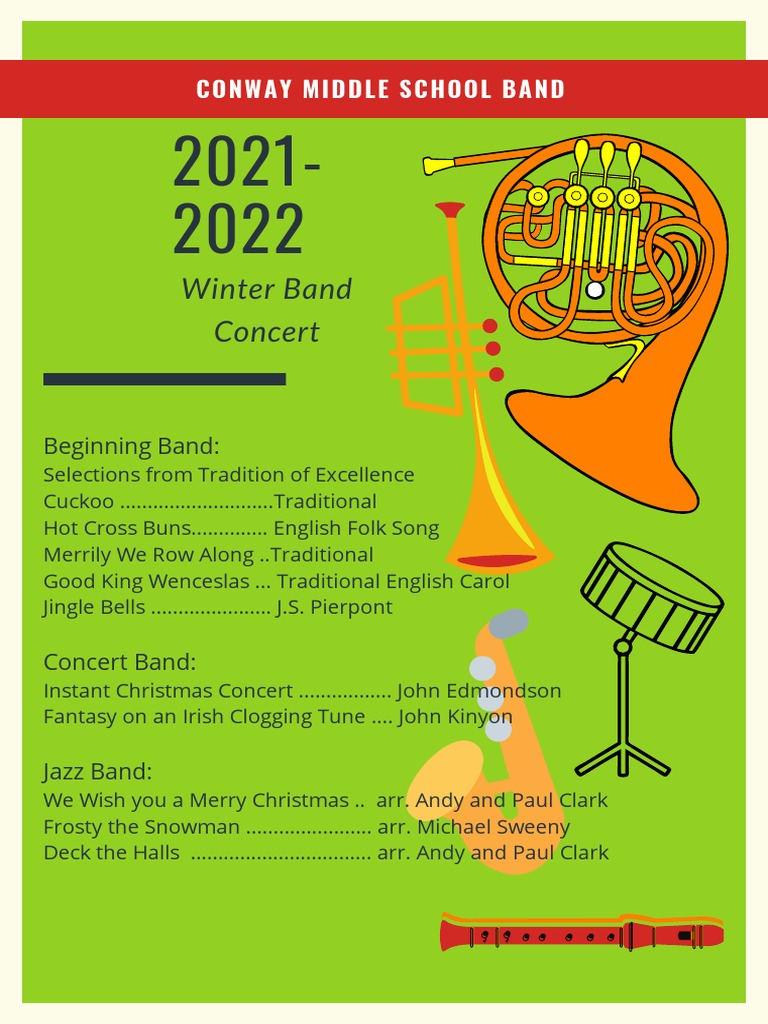 Band Program 2021 | PDF | Sports & Recreation | Home & Garden