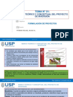 Tema #01 - Marco Teórico y Conceptual Proyectos Inversión