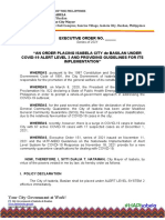 Executive Order Placing Isabela Under Alert Level 2 and Providing Guidelines - 1december2021