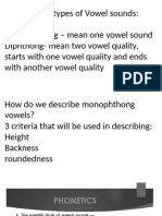 Place and Manner of Articulation Plus Voicing