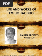 Life and Works of Emilio D. Jacinto - PPTM