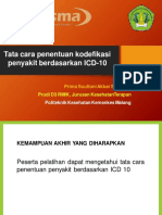 Tata Cara Penentuan Kodefikasi Penyakit Berdasarkan ICD 10