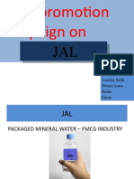 Sales Promotion Campaign On: JAL JAL