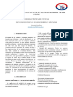 Procedimientos para La Evaluación de La Calidad de Energía