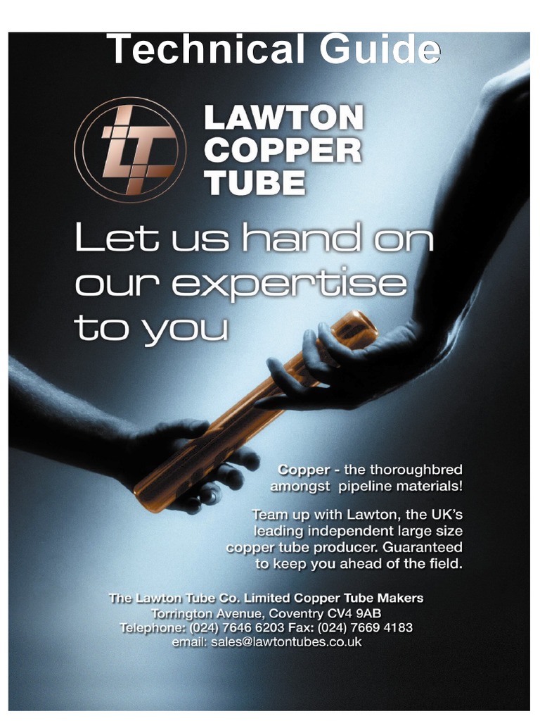 Lawton Copper Tube Technical Guide PDF Occupational Safety And