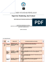 Instrumen Standar Penilaian Supervisi Monitoring Dan Evaluasi SMP Sekolah Standar Nasional SSN PDF Free