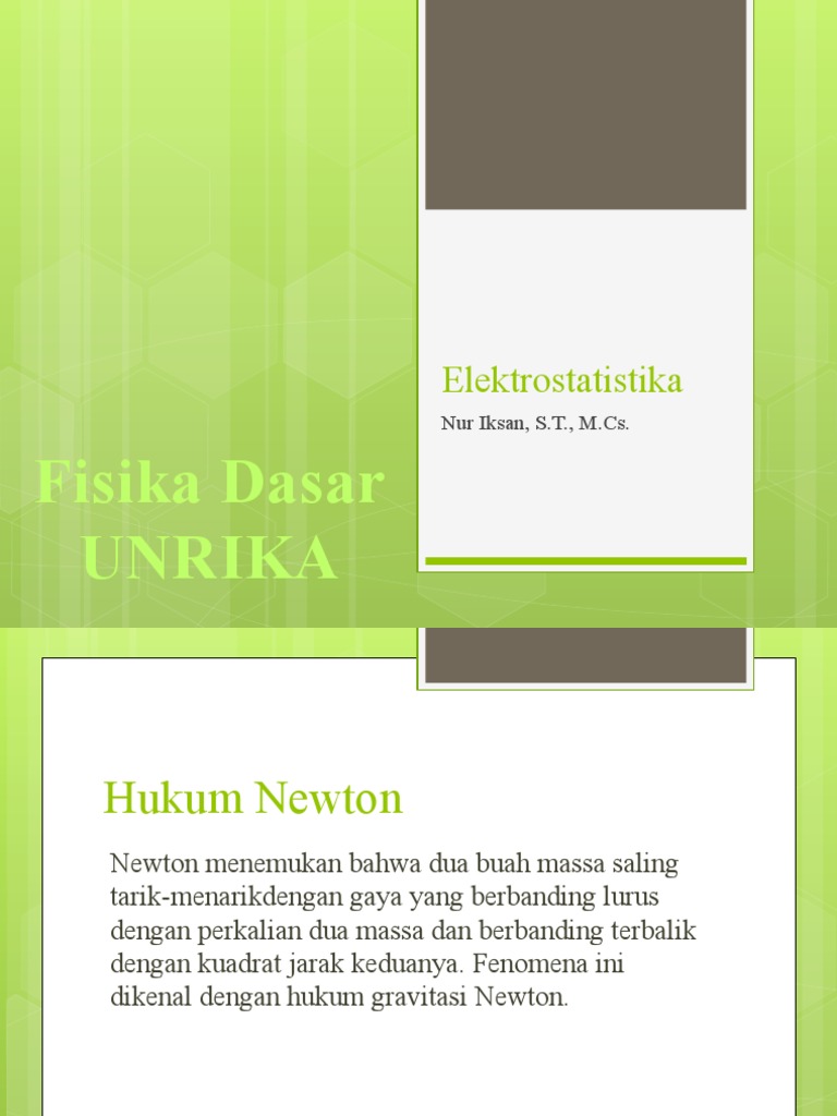 Gaya Coulomb dan Medan Listrik | PDF
