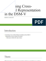 Examining Cross-Cultural Representation in The DSM-V Presentation