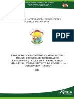 Informe Protocolo Seguridad Camino Vecinal Cerro Verde