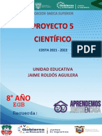 PROYECTO CIENTIFICO 5 Octavo Corrección