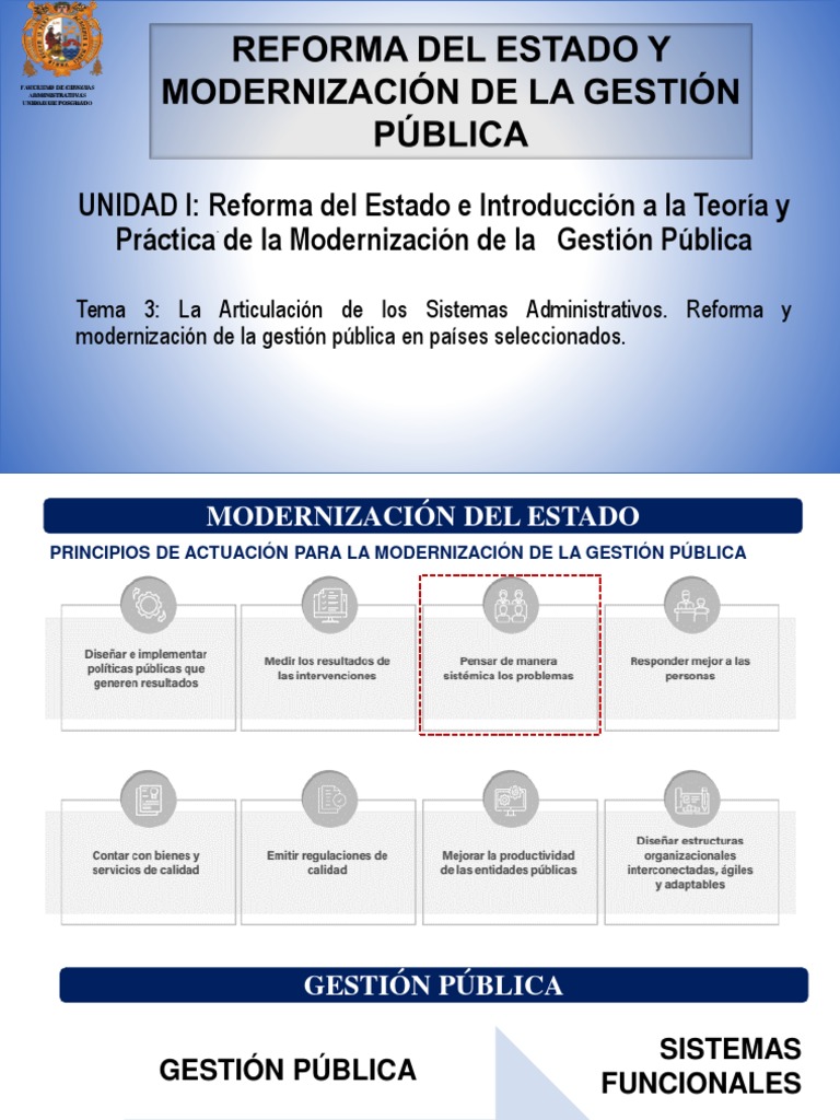 Modernización de la Gestión Pública | PDF | Administración Pública ...