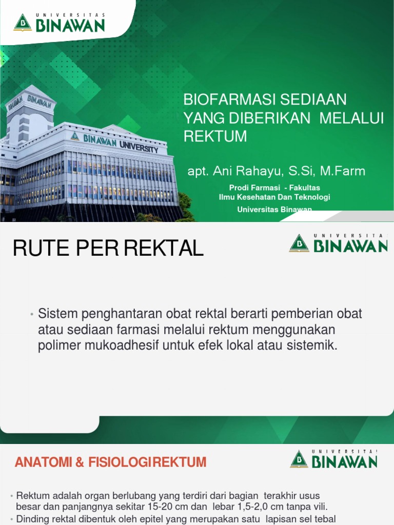 Rute Pemberian Obat Melalui Rektum | PDF | Kesehatan Holistik