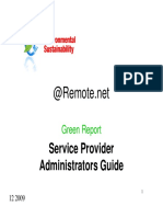 AtRemote Green Report Service Provider Guide