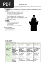 Worldview Speech Outline Rubric