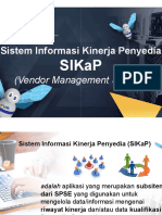 Slide Panduan Sistem Informasi Kinerja Penyedia (SIKaP)