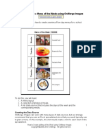 How To Create A Menu of The Week Using Onmerge Images: Hold Ctrl+Click To Open Sample