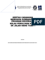 Kertas Cadangan Memohon Sumbangan Projek Keceriaan Kelas Pemulihan Khas