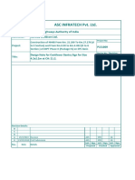 MDN-08, RA, Design Note For Cantilever Gantry Sign of Size 4.2x2.2m at Ch. 21.2