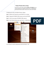 Ubuntu Wireless Device Setup