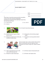 SOALAN BAHAGIAN A SOALAN OBJEKTIF UNIT 7 HINGGA 15 Print Quizizz