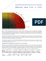 Identifying Color Differences Using Lab or LCH Coordinates