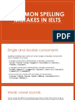 IELTS - Common Spelling Mistakes