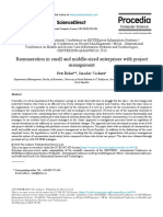 Remuneration in Small and Middle-Sized Enterprises With Project Management Remuneration in Small and Middle-Sized Enterprises With Project Management