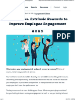 Intrinsic vs. Extrinsic Rewards To Improve Employee Engagement