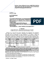 Metrological terms calibration and verification