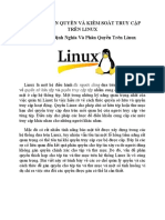 Cơ Chế Phân Quyền Và Kiểm Soát Truy Cập Trên Linux
