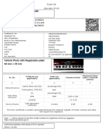 Vehicle Photo With Registration Plate 60 MM X 30 MM: Pollution Under Control Certificate