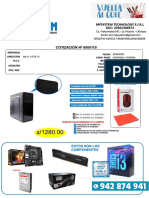 Cotizacion de PC Core I3