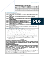 Elements of Mechanical Engineering: Course Learning Objectives