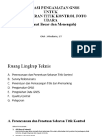 Aplikasi Pengamatan Gnss Untuk Pengukuran Titik Kontrol Foto