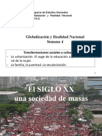 Globalización y Realidad Nacional Semana 4: Transformaciones Sociales y Culturales