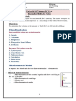 Packed Cell Volume (PCV) or Haematocrit (HCT) Value: Introduction and Principle