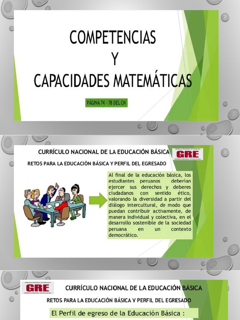 Competencias y Capacidades Del Area de Matemática | PDF | Informática