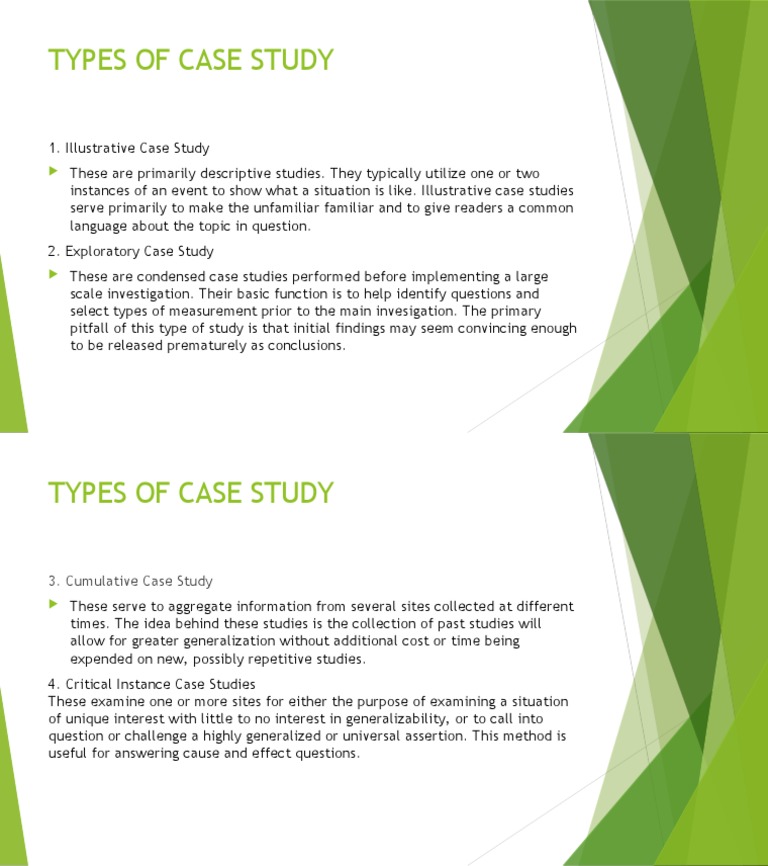 6 types of case study