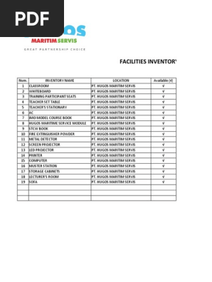 Inventory List