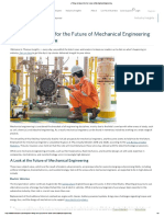 4 Things To Expect For The Future of Mechanical Engineering