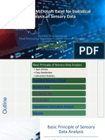 Using Microsoft Excel for Sensory Data Analysis