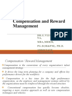 Compensation and Reward Management: Dr.G.Vijayakrish NA, Mba, MHRM, PG.D (IR&PM), PH.D. Associate Professor