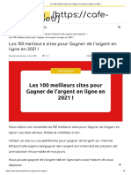 Les 100 Meilleurs Sites Pour Gagner de L'argent en Ligne en 2021 !