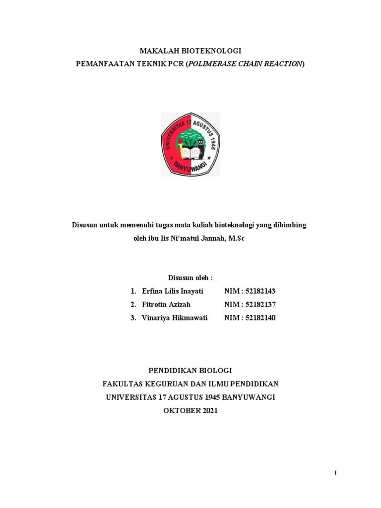 Pemanfaatan Teknik PCR dalam Bioteknologi | PDF | Sains & Matematika